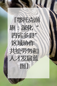 鄂托克前旗：深化“四省多县”区域协作 共绘劳务和人才发展蓝图