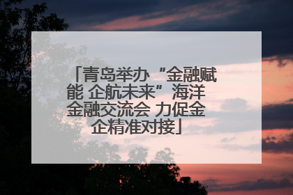 青岛举办“金融赋能 企航未来”海洋金融交流会 力促金企精准对接