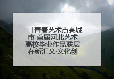 青春艺术点亮城市 首届河北艺术高校毕业作品联展在新汇文·文化创意体验中心开幕