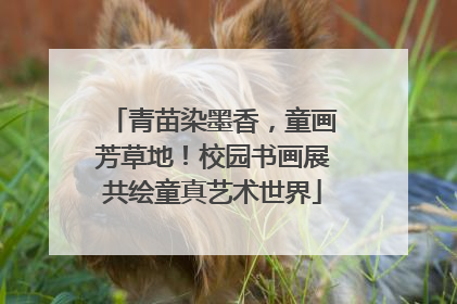 青苗染墨香，童画芳草地！校园书画展共绘童真艺术世界
