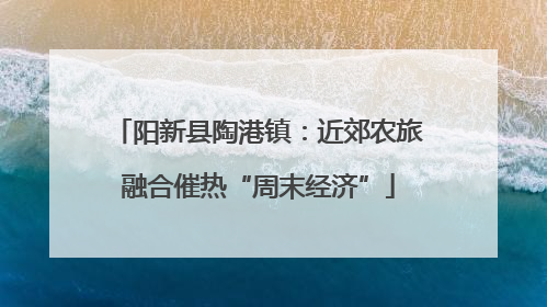 阳新县陶港镇：近郊农旅融合催热“周末经济”