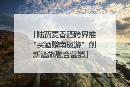 陆贾麦香酒跨界推“买酒赠南极游”创新酒旅融合营销
