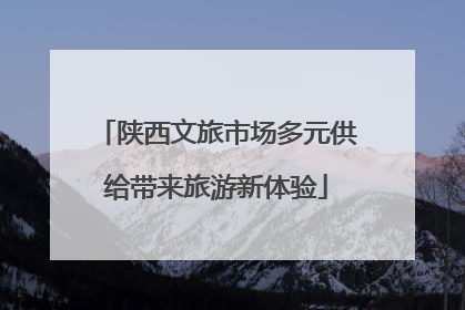 陕西文旅市场多元供给带来旅游新体验