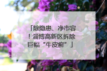 除隐患、净市容！淄博高新区拆除巨幅“牛皮癣”