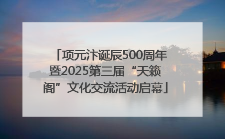 项元汴诞辰500周年暨2025第三届“天籁阁”文化交流活动启幕