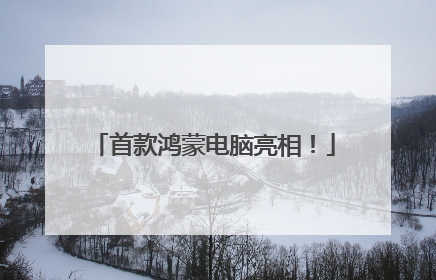 首款鸿蒙电脑亮相！