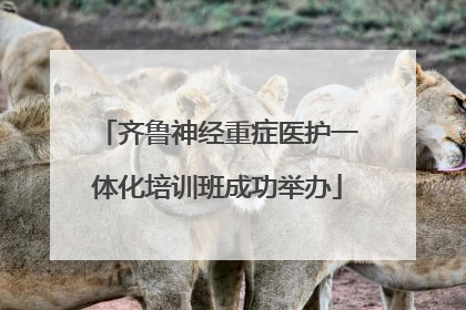 齐鲁神经重症医护一体化培训班成功举办
