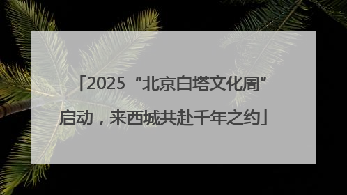 2025“北京白塔文化周”启动，来西城共赴千年之约
