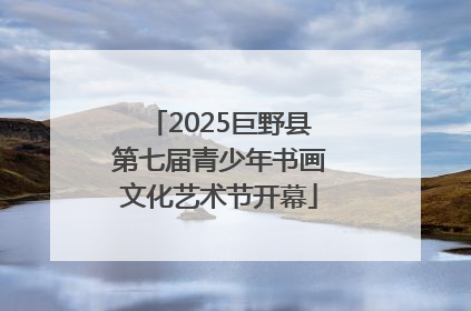 2025巨野县第七届青少年书画文化艺术节开幕