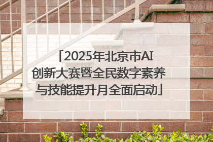 2025年北京市AI创新大赛暨全民数字素养与技能提升月全面启动