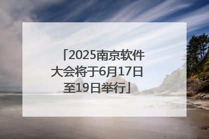 2025南京软件大会将于6月17日至19日举行